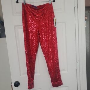 Tipsy Elves Sparkling Red Leggings
